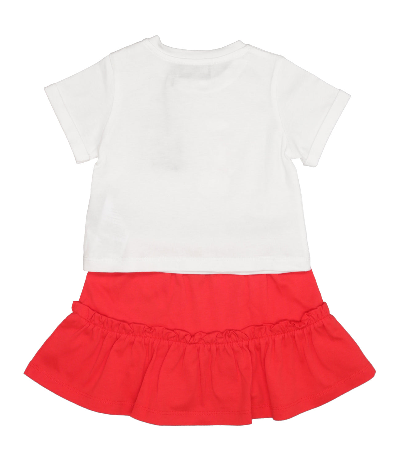 Moschino Baby | Set Maglia Gonna Bianco Rosso