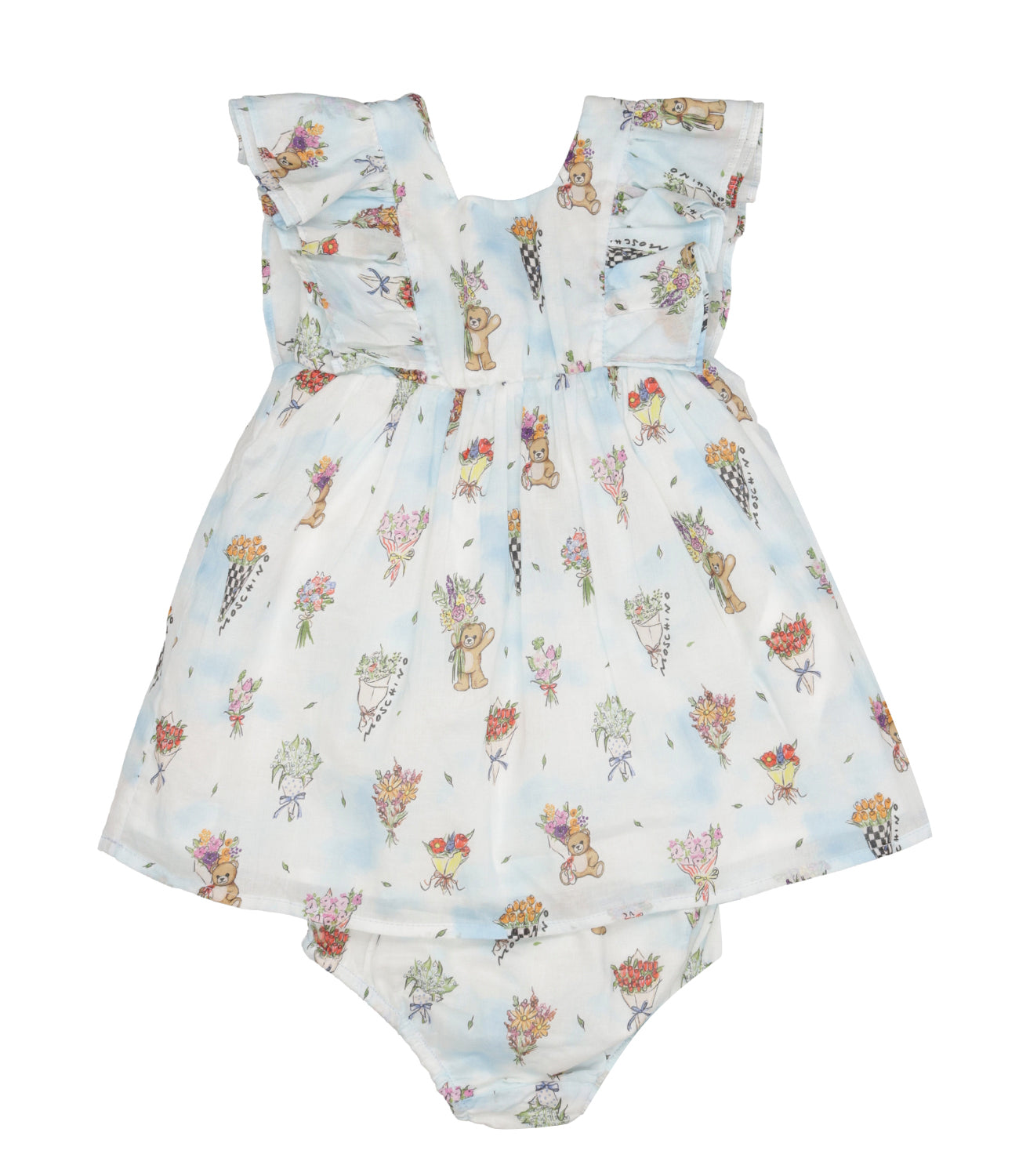 Moschino Baby | Set Abito Culotte Celeste