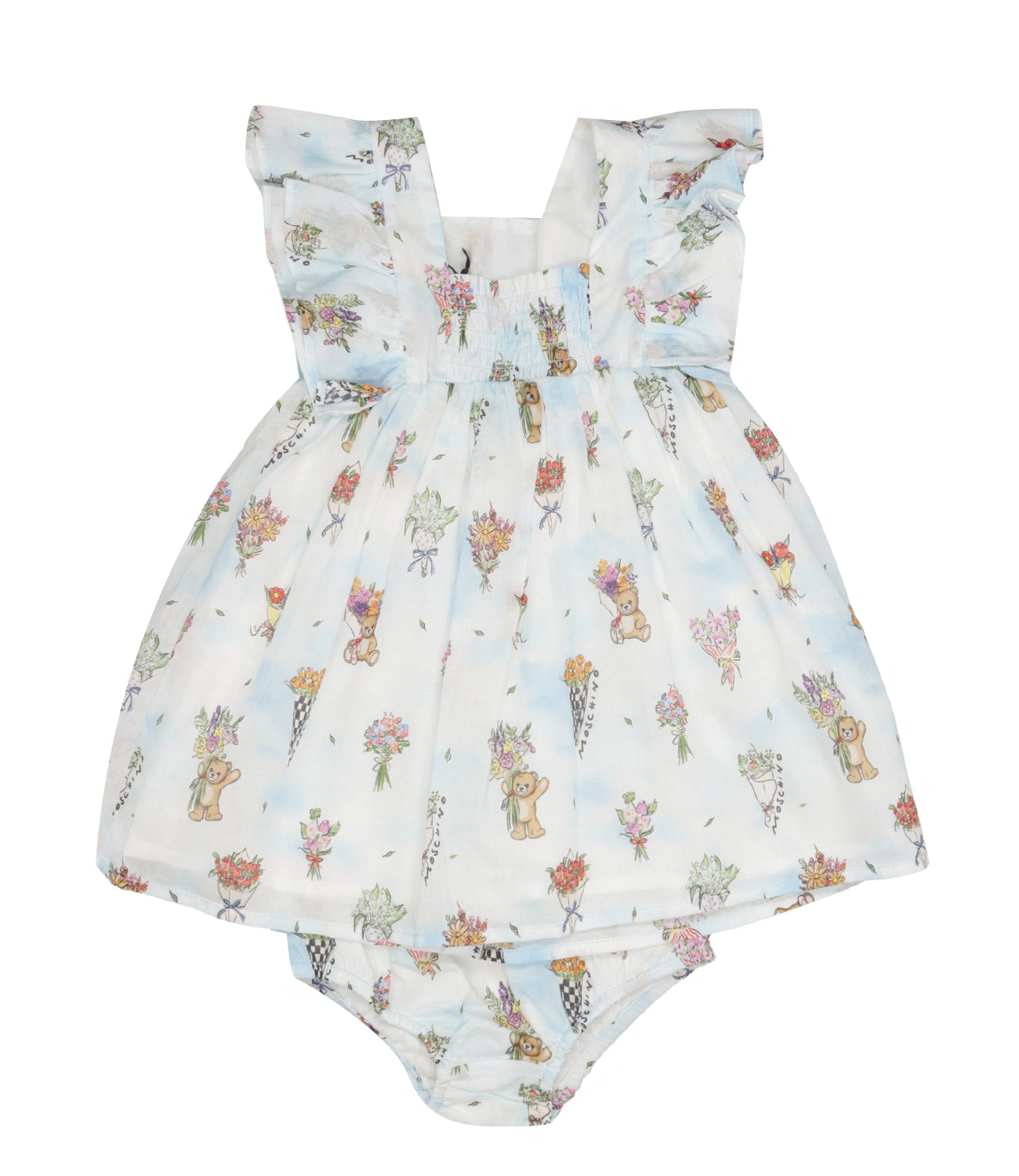 Moschino Baby | Set Abito Culotte Celeste