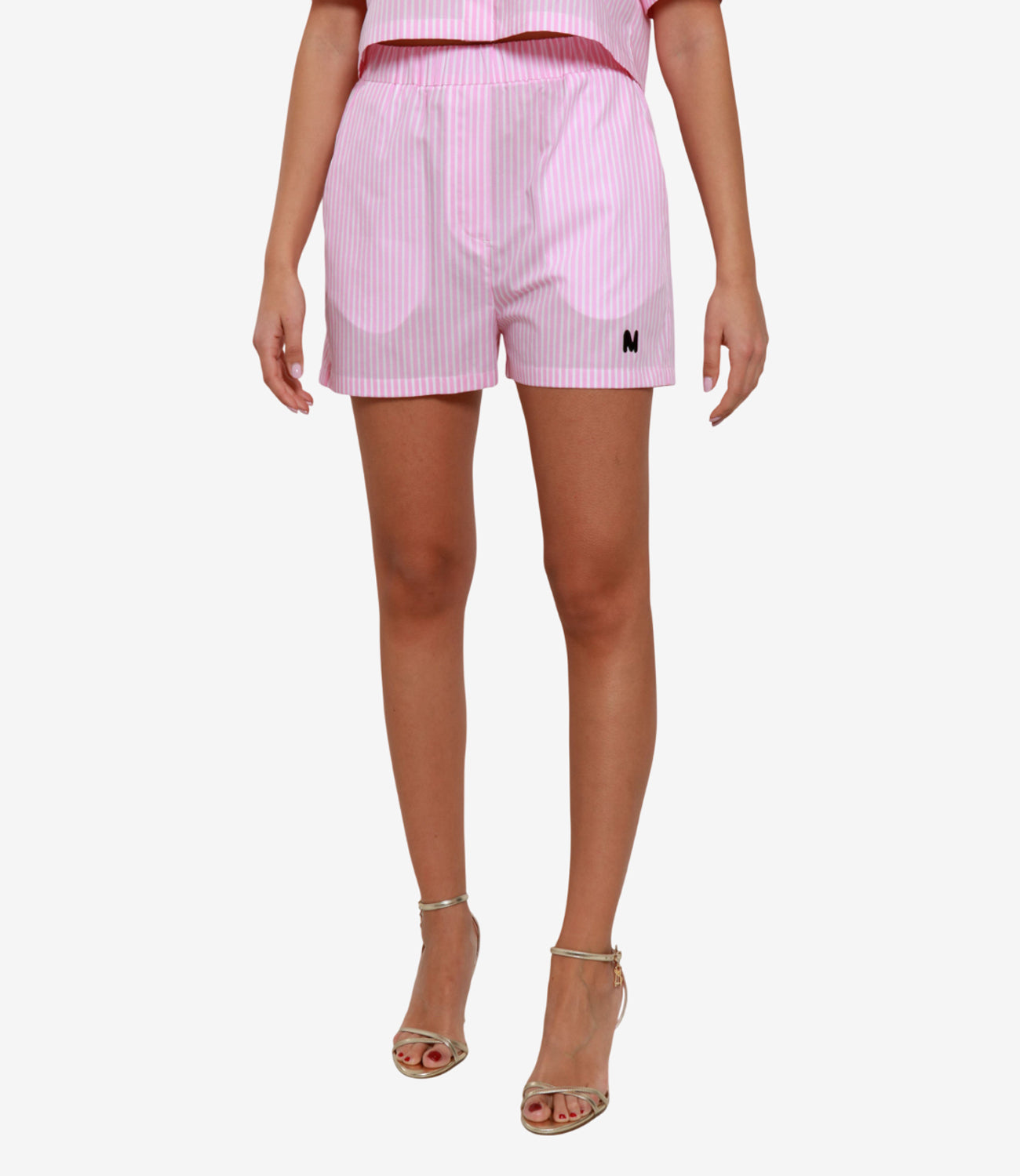 MSGM | Shorts Rosa e Bianco