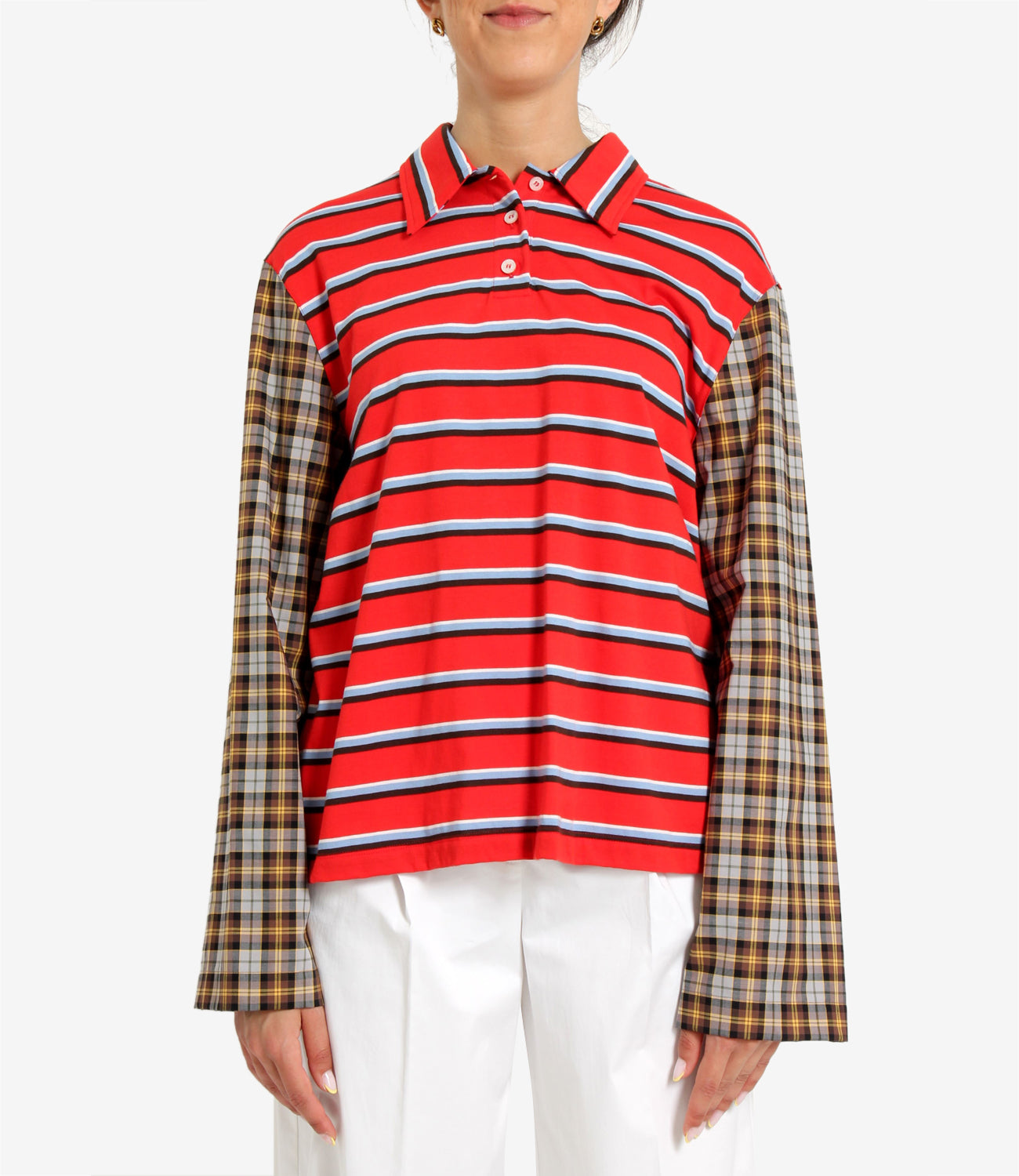 MSGM | T-Shirt Rosso Crema