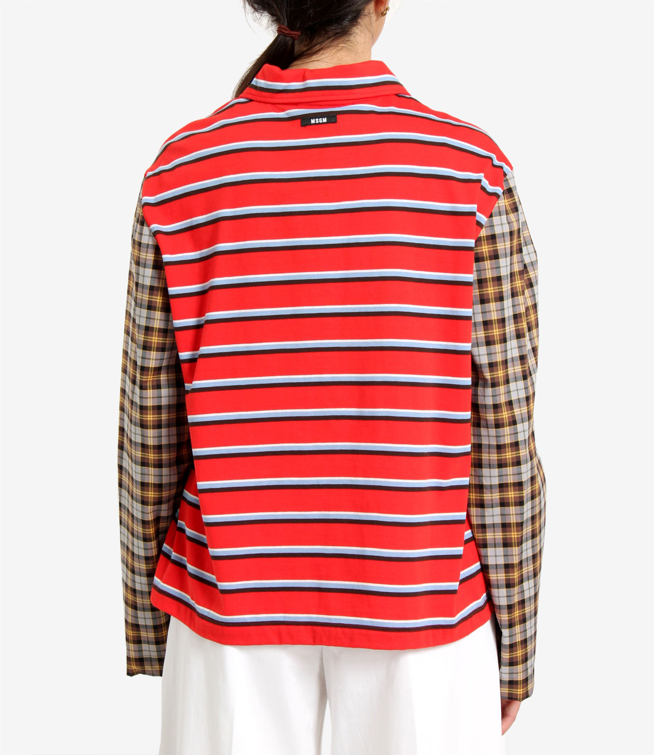 MSGM | T-Shirt Rosso Crema