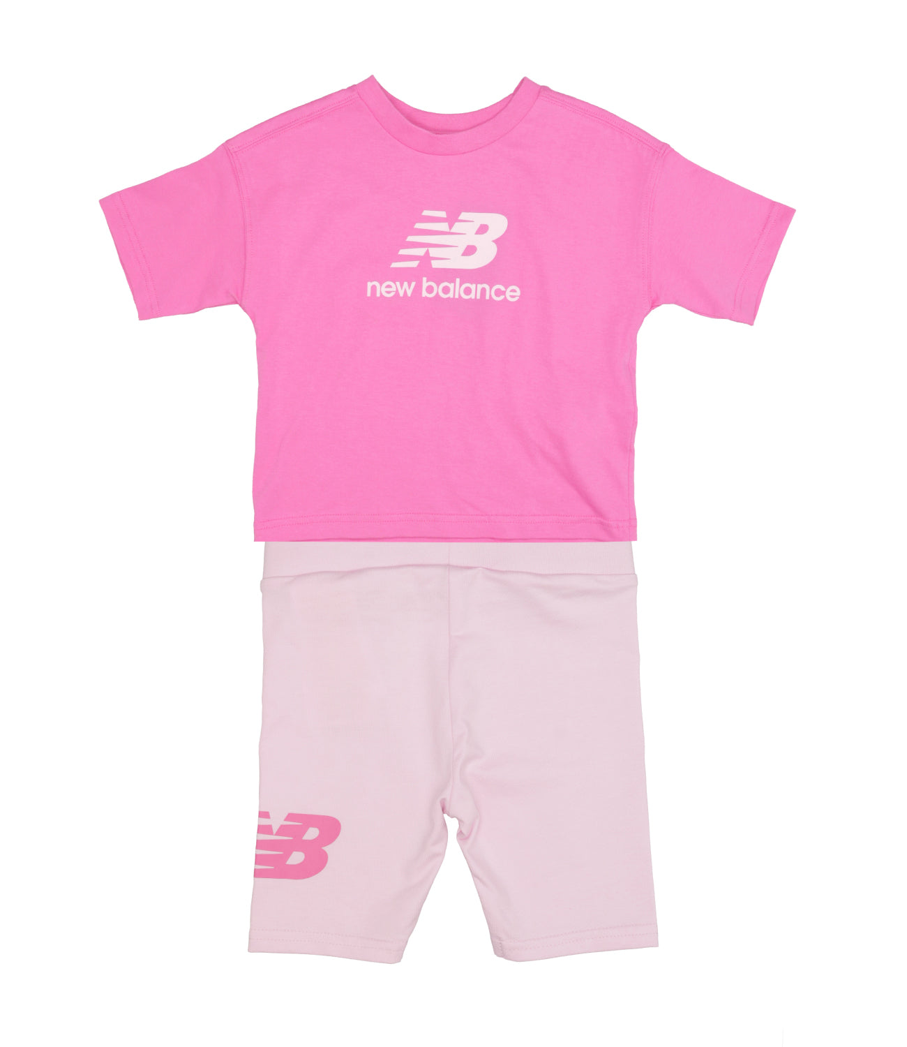 New Balance Kids | Set T-Shirt Bermuda Rosa