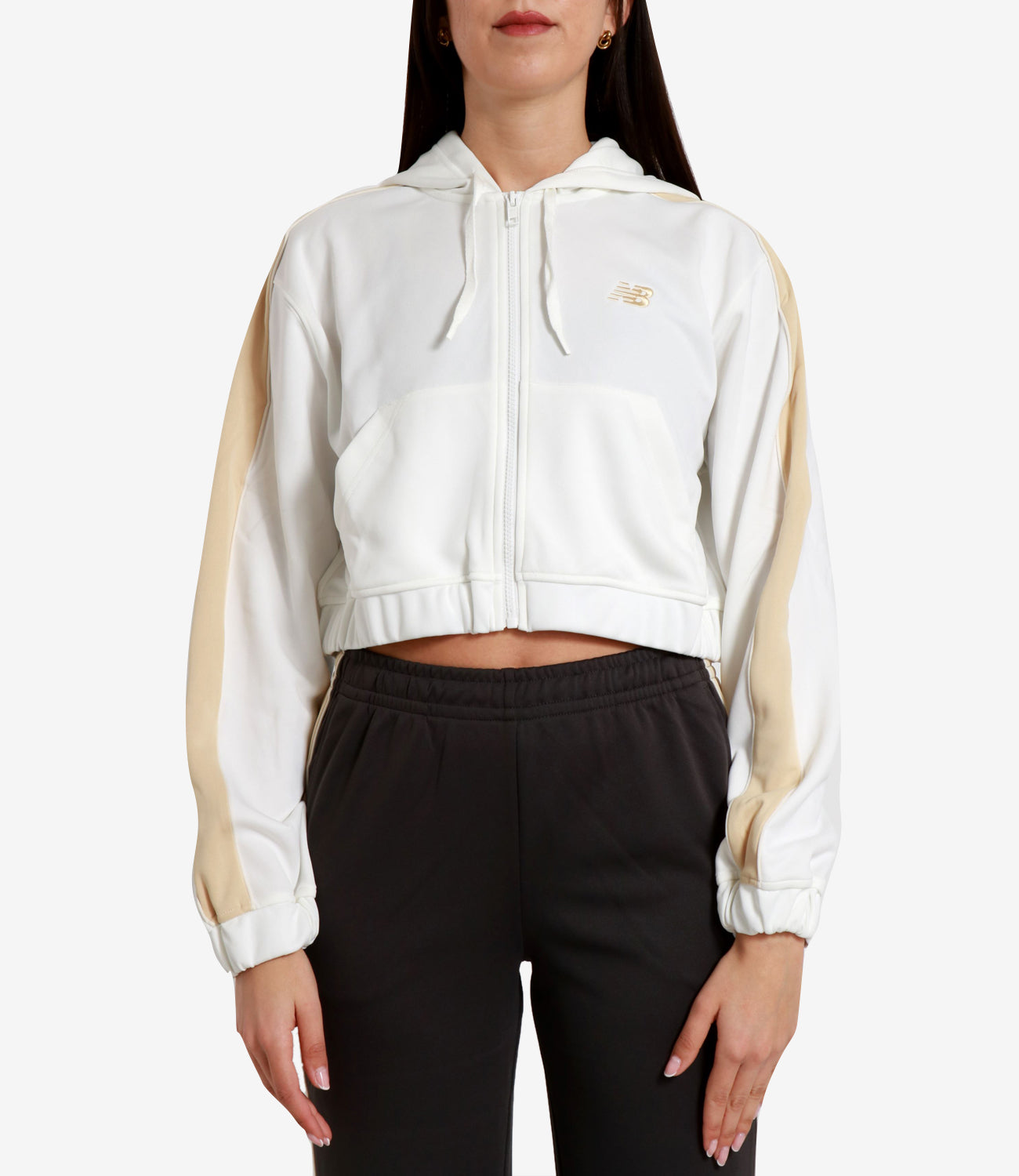 New Balance | Felpa Bianco Oro