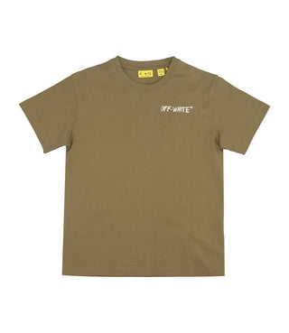 Off White Kids | T-Shirt Verde militare