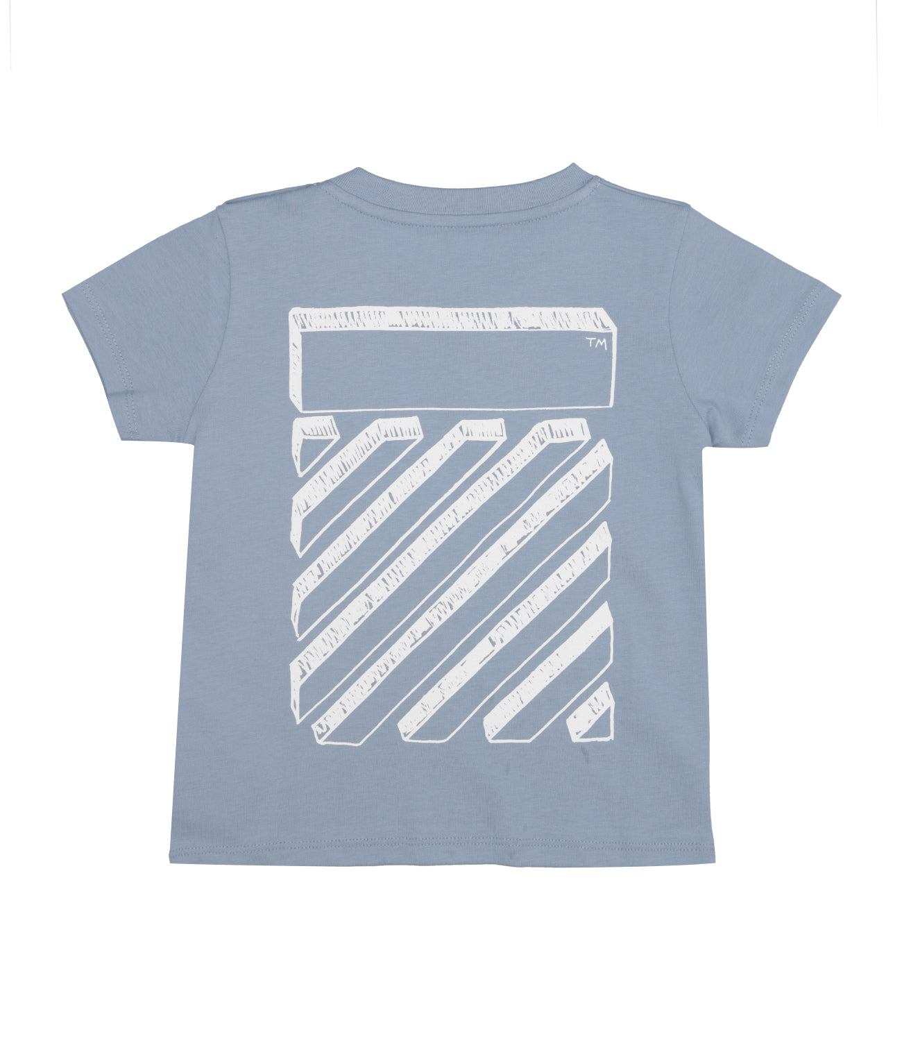 Off White Kids | T-Shirt Scribble Diagonal Celeste