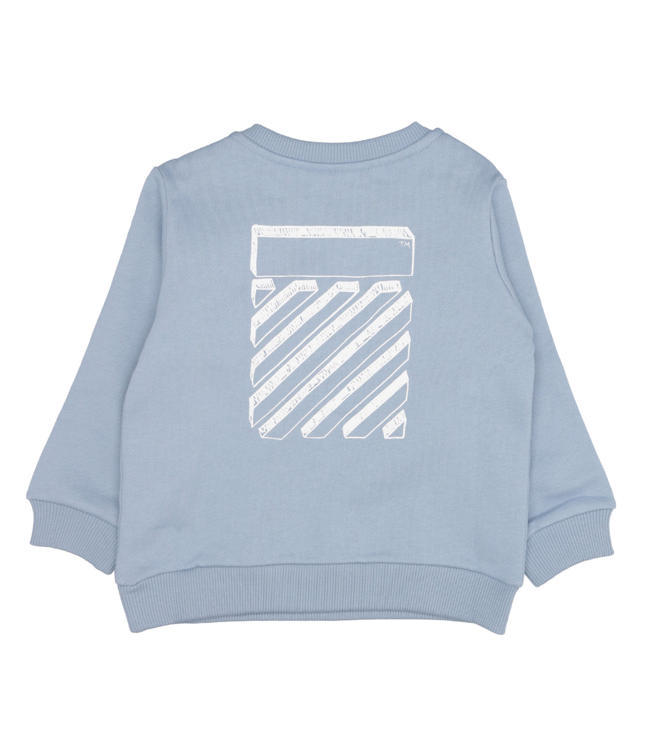 Off White Kids | Felpa Scribble Diagonal Celeste
