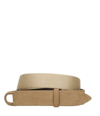 Orciani Nobuckle | Cinta Nobuckle Suede Sabbia