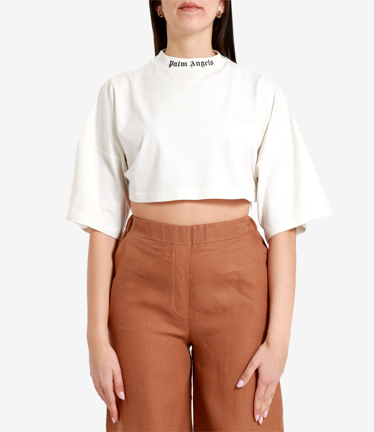Palm Angels | T-Shirt Bianco Nero