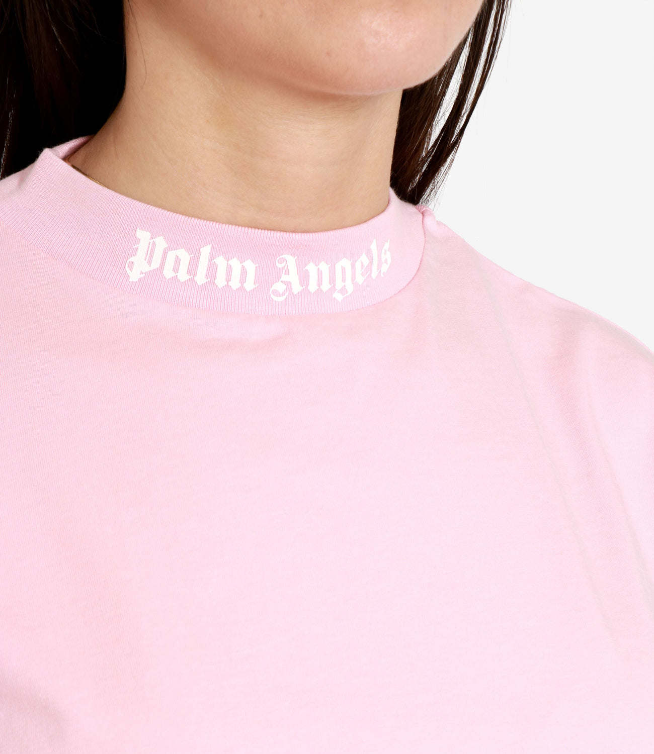 Palm Angels | T-Shirt Rosa Bianco