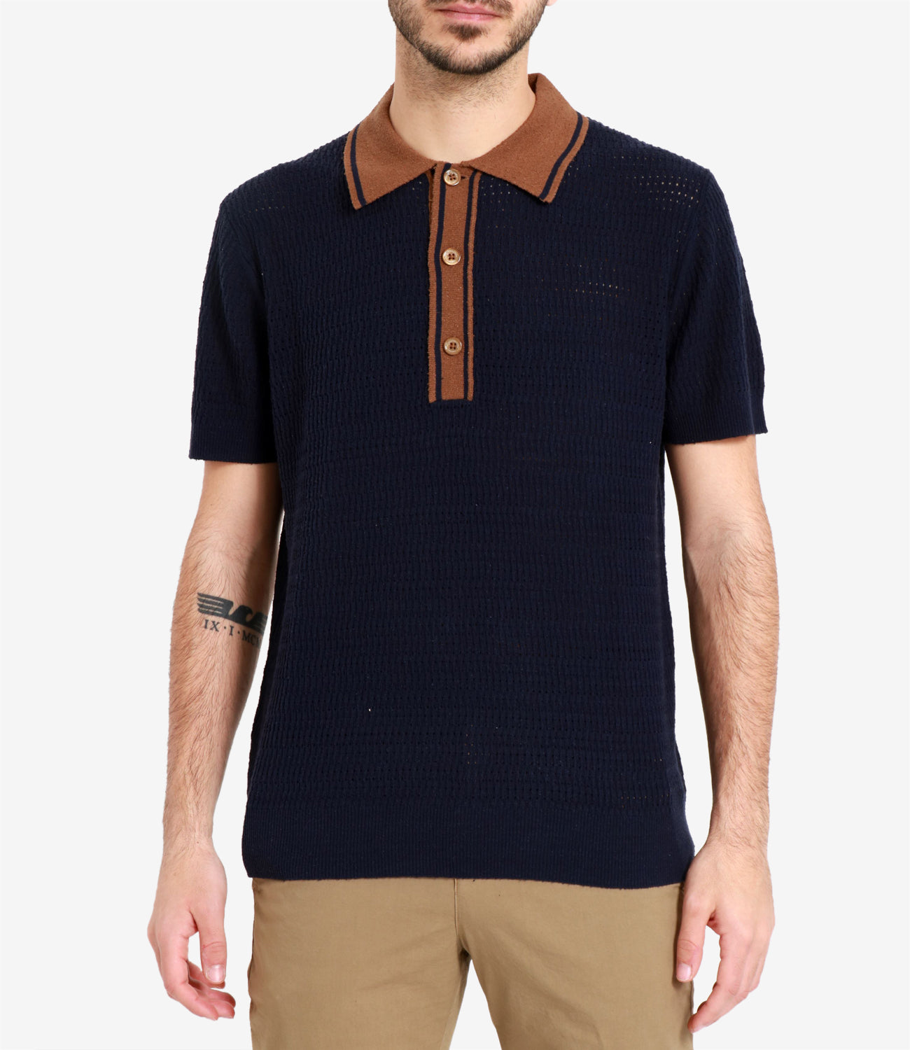 Paolo Pecora | Polo Blu Cammello