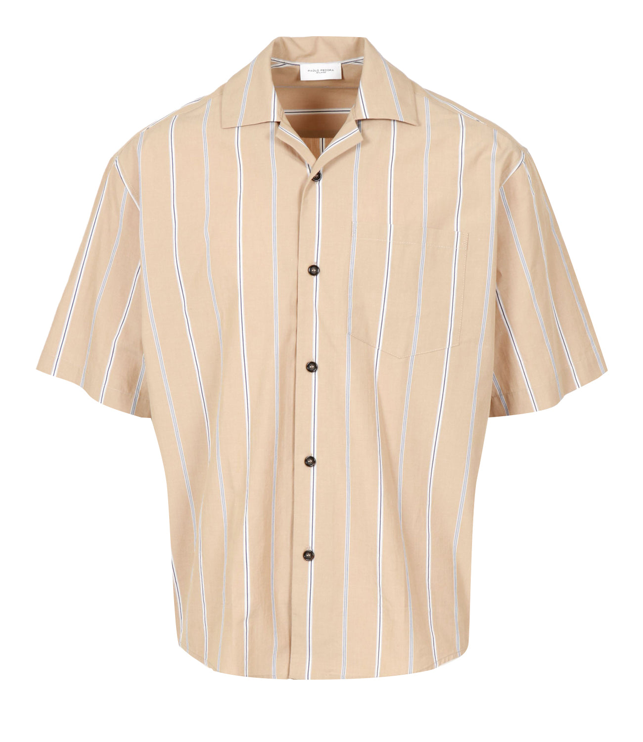 Paolo Pecora | Camicia Beige Bianco