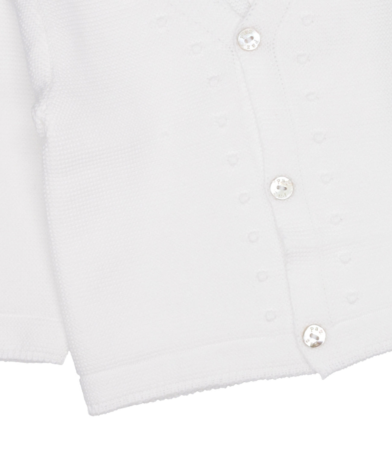 Paz Rodriguez | Cardigan Esencial Bianco