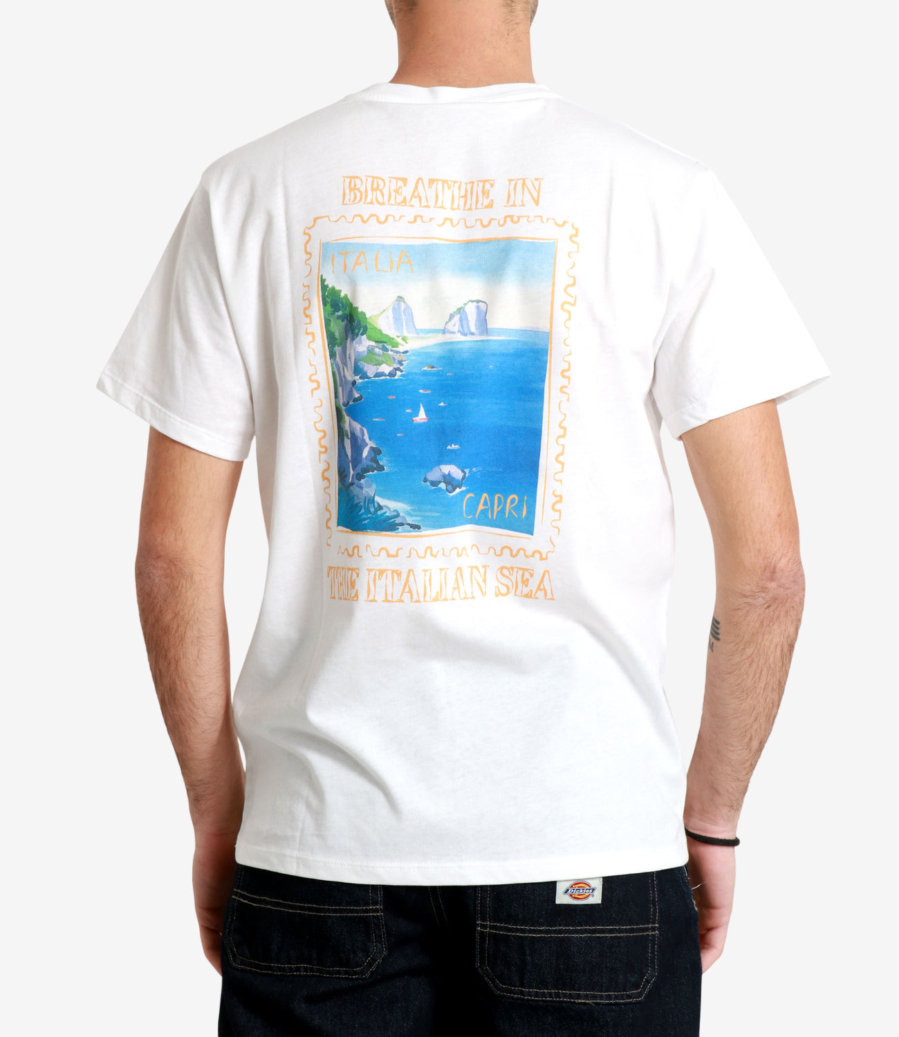 Peninsula Swim&Wear | T-Shirt Capri Bianco Arancio