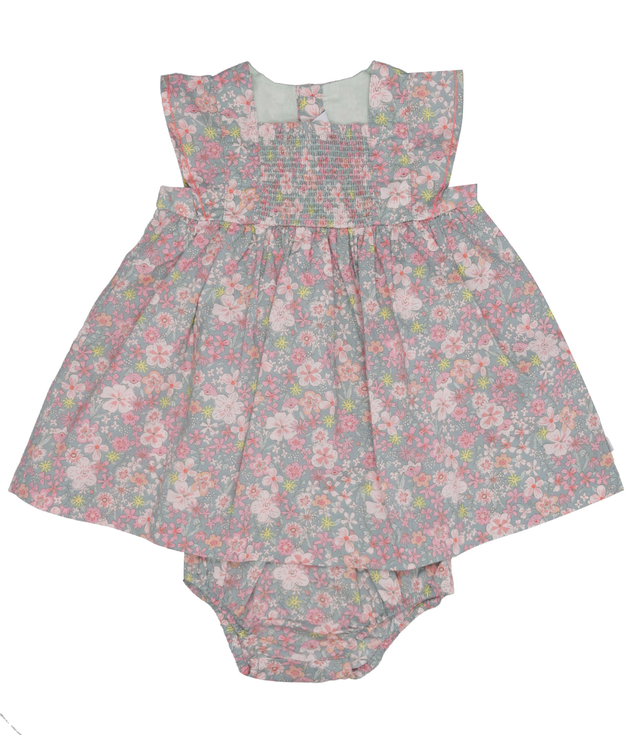 Petit Bateau | Set Abito Culotte Grigio Rosa