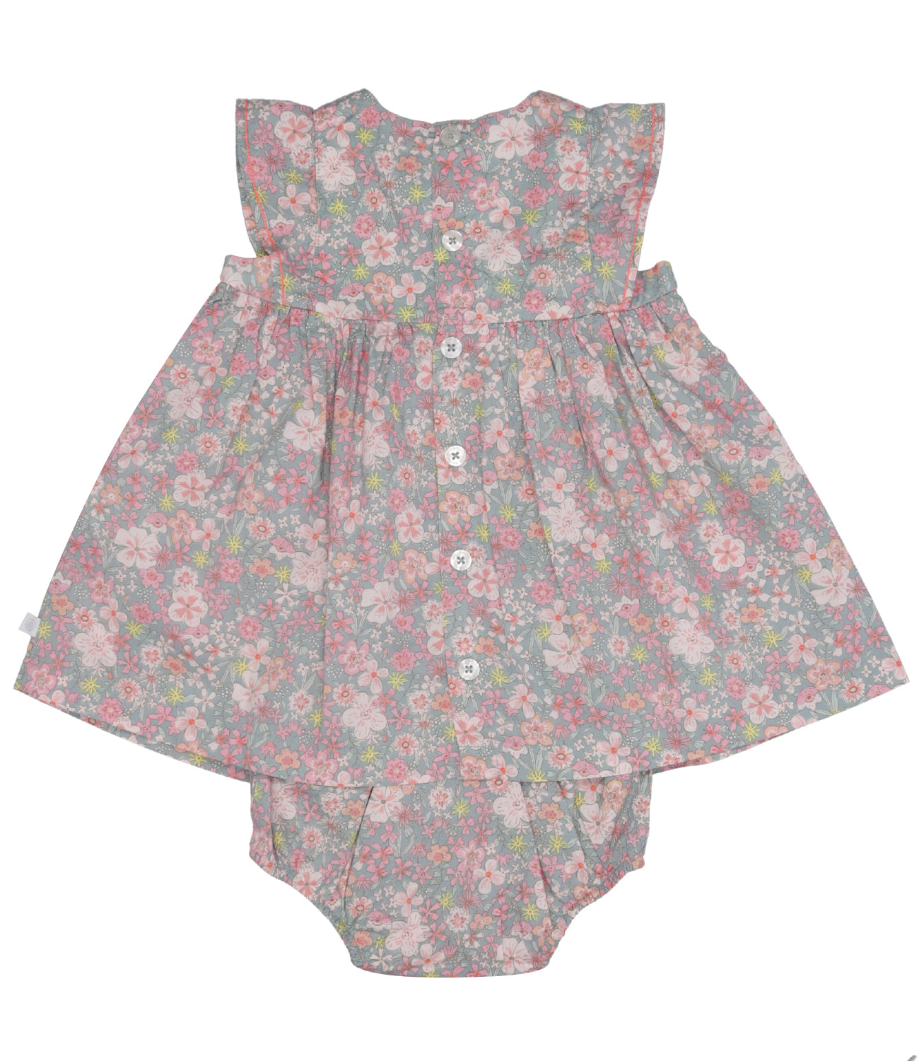 Petit Bateau | Set Abito Culotte Grigio Rosa