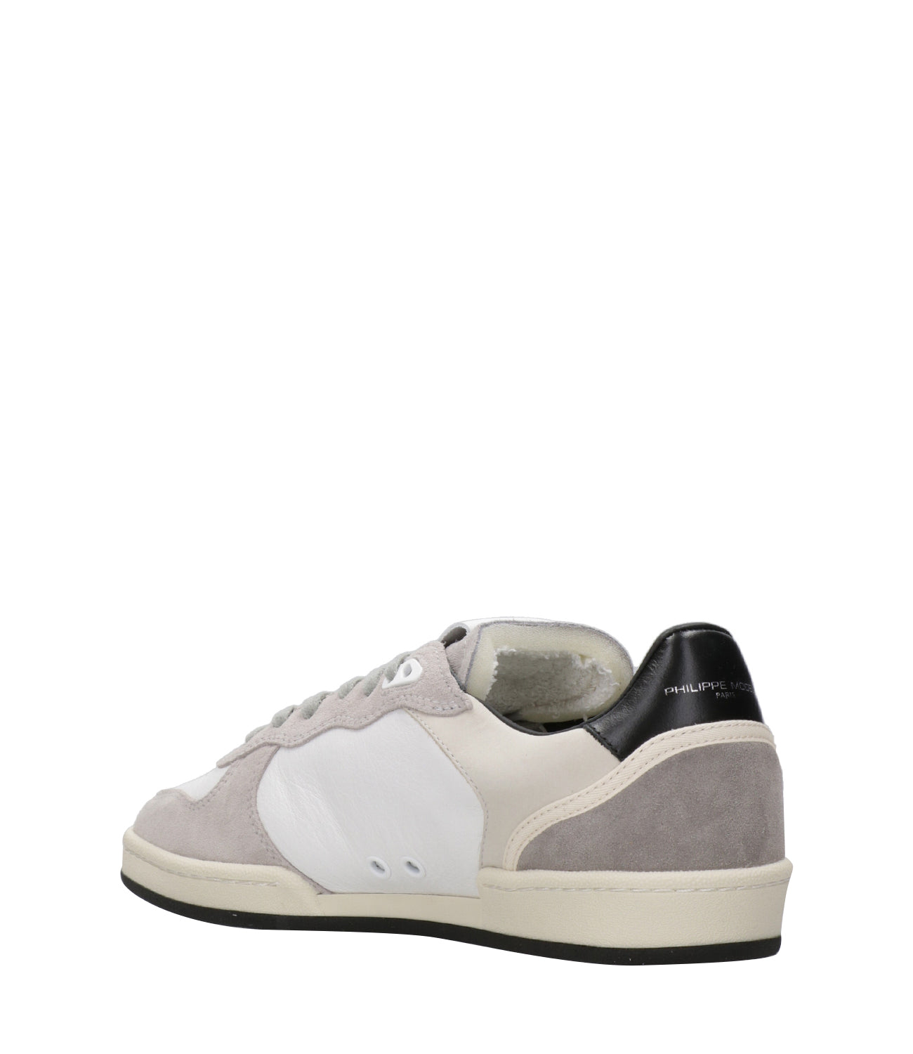 Philippe Model | Sneakers Pgal Low Man Bianco Nero e Grigio