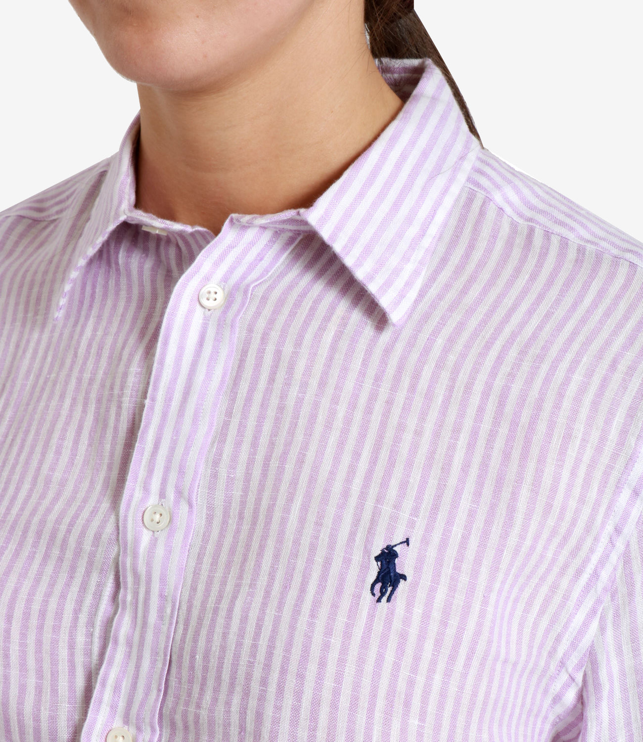 Polo Ralph Lauren | Camicia Lilla Bianco