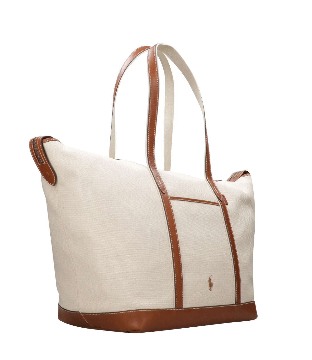 Polo Ralph Lauren | Borsa a Spalla Ecru e Cuoio