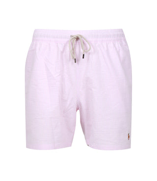 Polo Ralph Lauren | Costume Boxer Traveler Classic Swim Rosa e Bianco