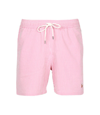 Polo Ralph Lauren | Costume Boxer Traveler Classic Swim Rosa e Bianco