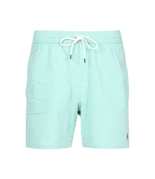 Polo Ralph Lauren | Costume Boxer Traveler Classic Swim Acquamarina e Bianco