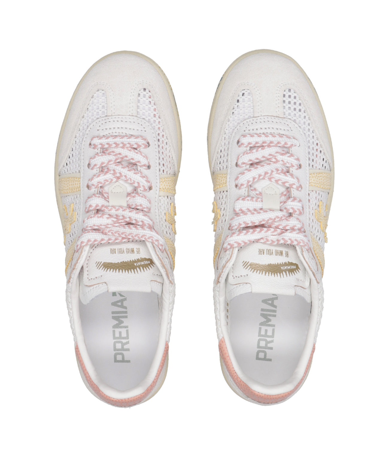 Premiata | Sneakers Bonnied Bianco Beige Rosa