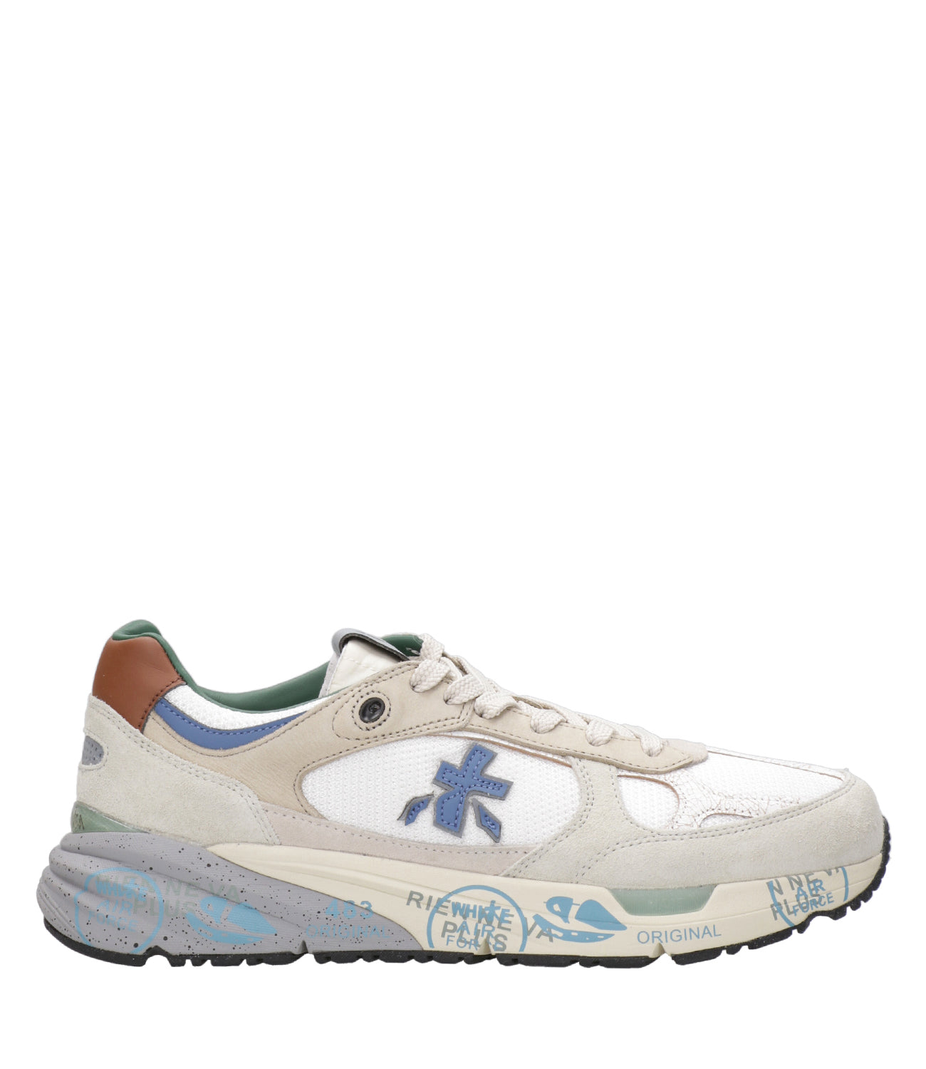 Premiata | Sneakers Mase Bianco Beige Ghiaccio