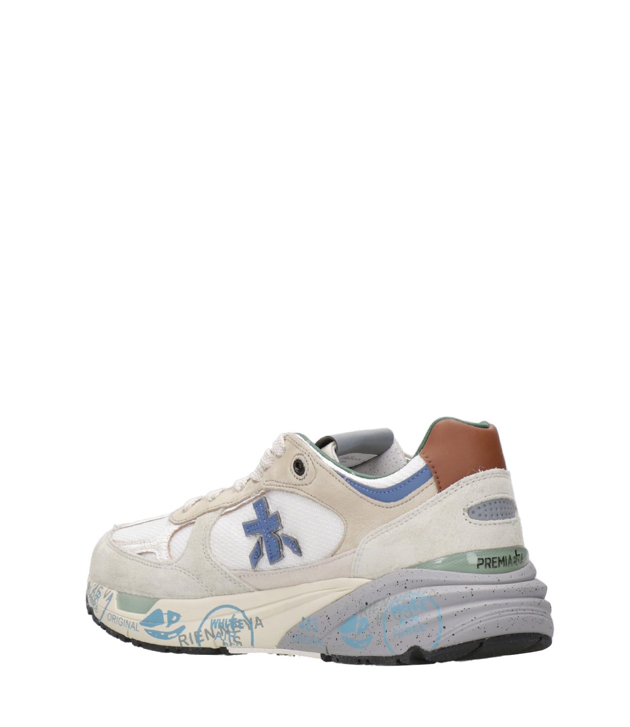 Premiata | Sneakers Mase Bianco Beige Ghiaccio