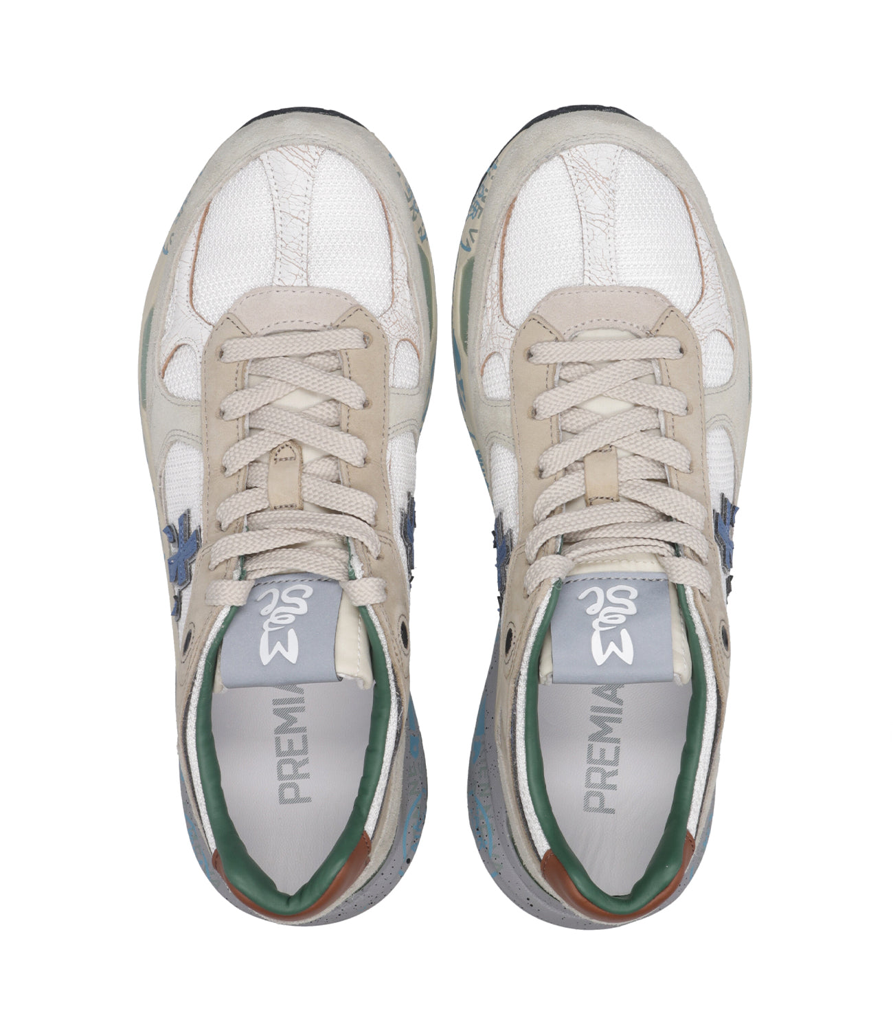 Premiata | Sneakers Mase Bianco Beige Ghiaccio