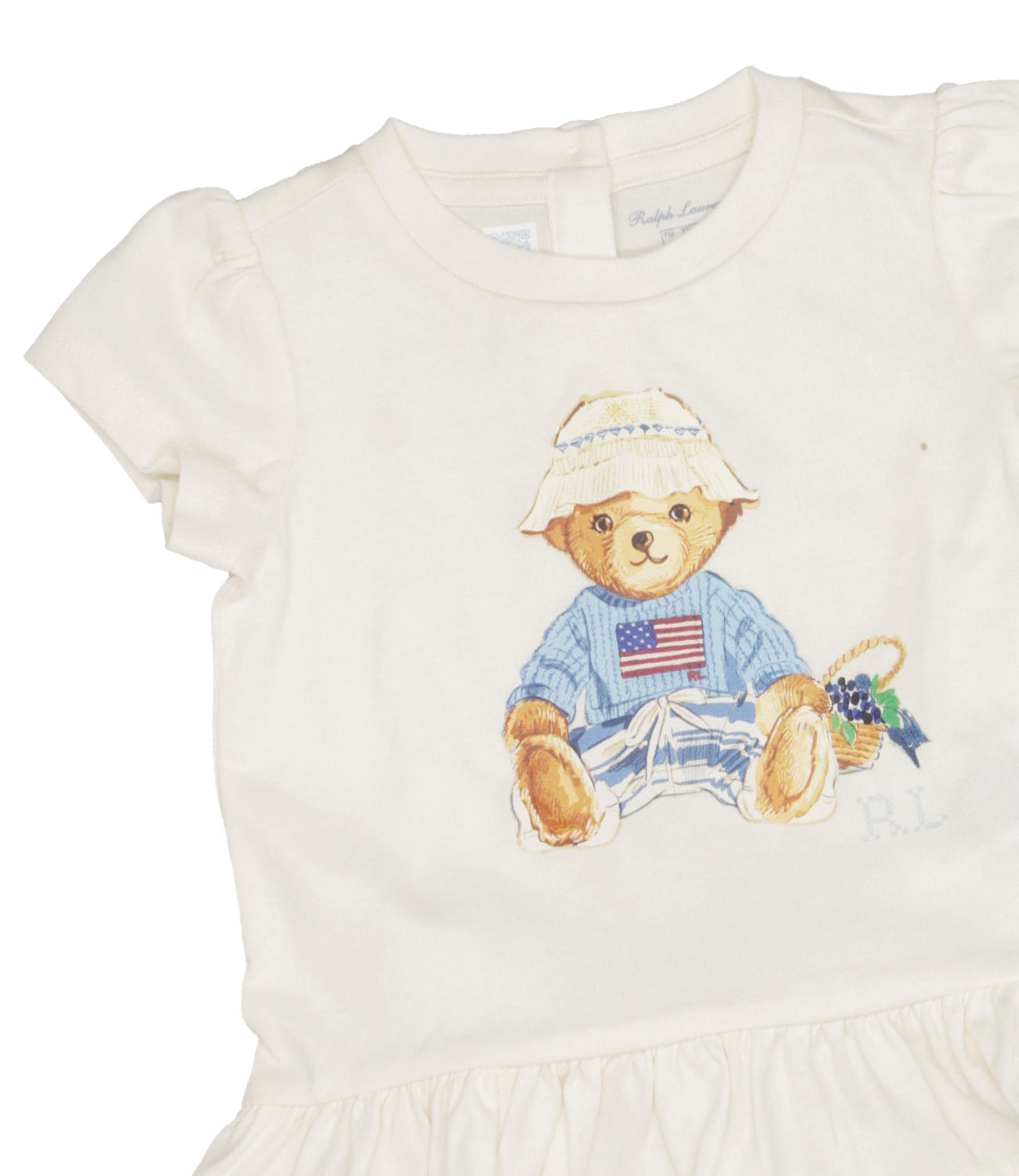 Ralph Lauren Childrenswear | Set Maglia Bermuda Bianco Celeste