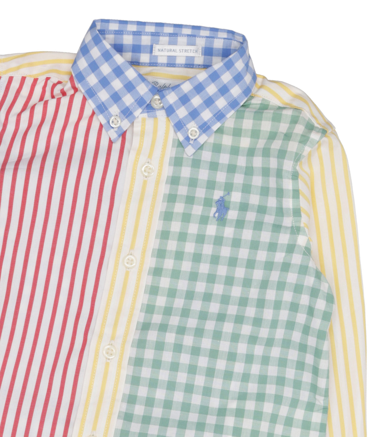 Ralph Lauren Childrenswear | Set Camicia Bermuda Rosso Verde Giallo