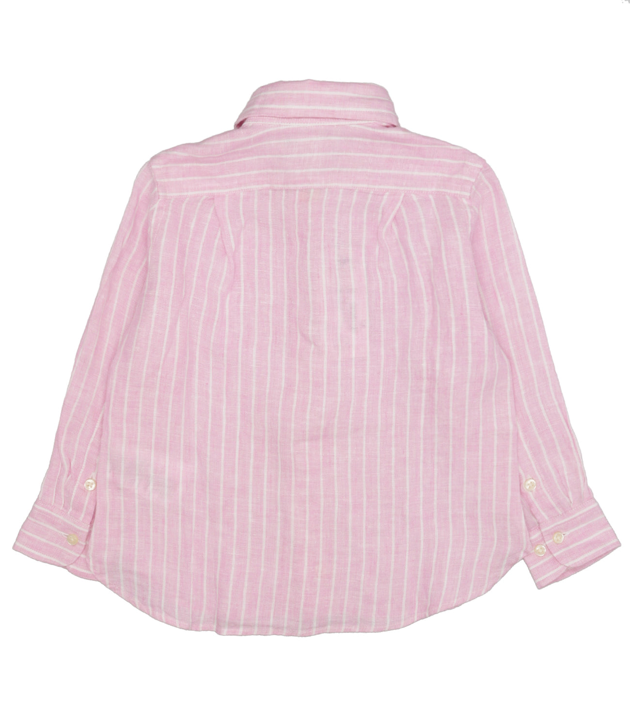 Ralph Lauren Childrenswear | Camicia Rosa Bianco