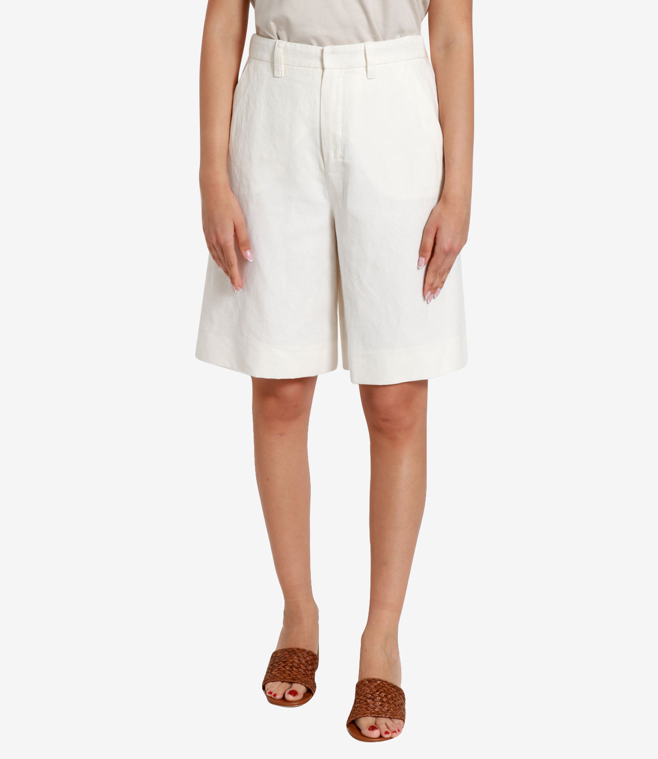 S Max Mara | Bermuda Sole Bianco