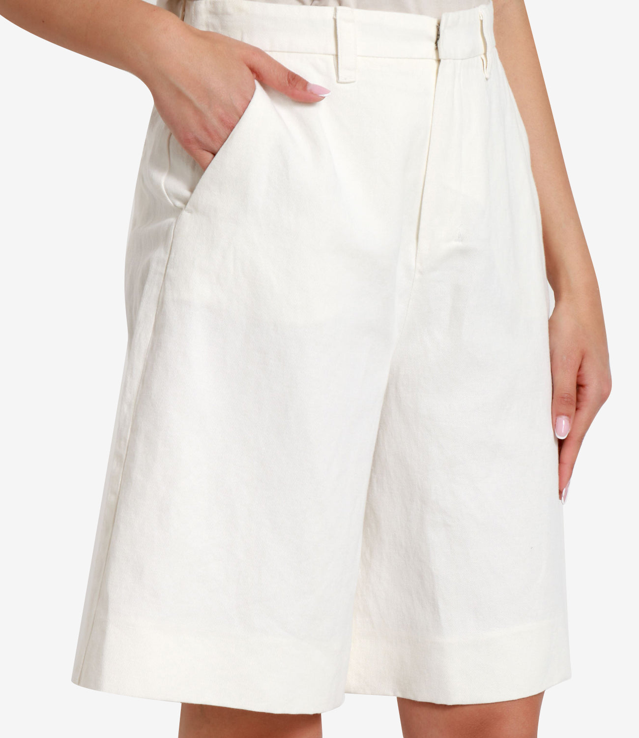 S Max Mara | Bermuda Sole Bianco
