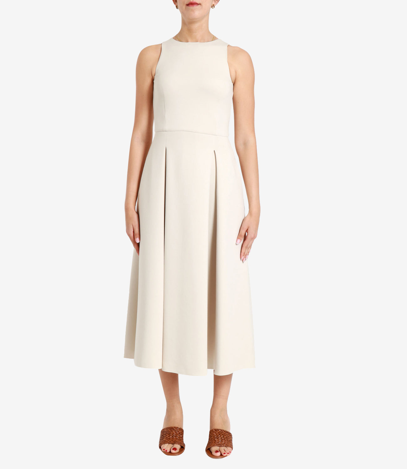 S Max Mara | Abito Cannone Beige