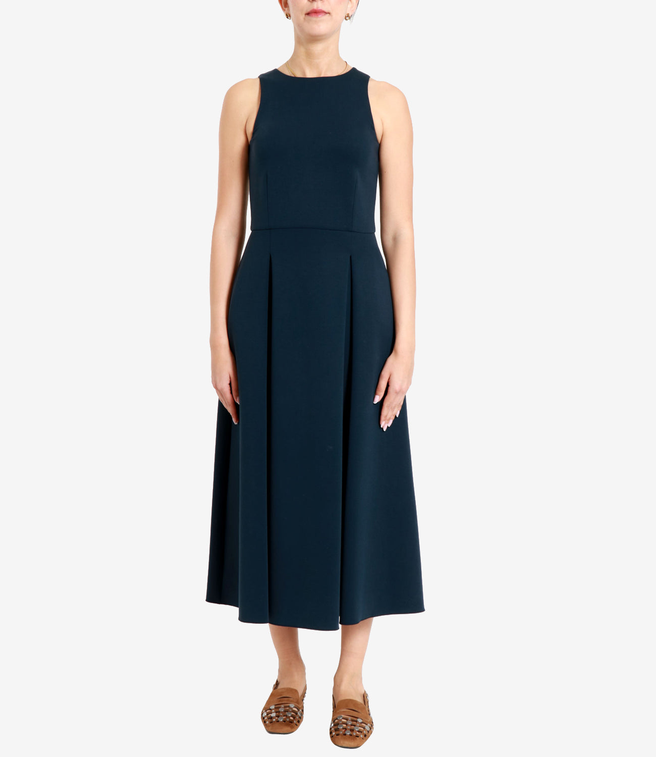 S Max Mara | Abito Cannone Blu marino