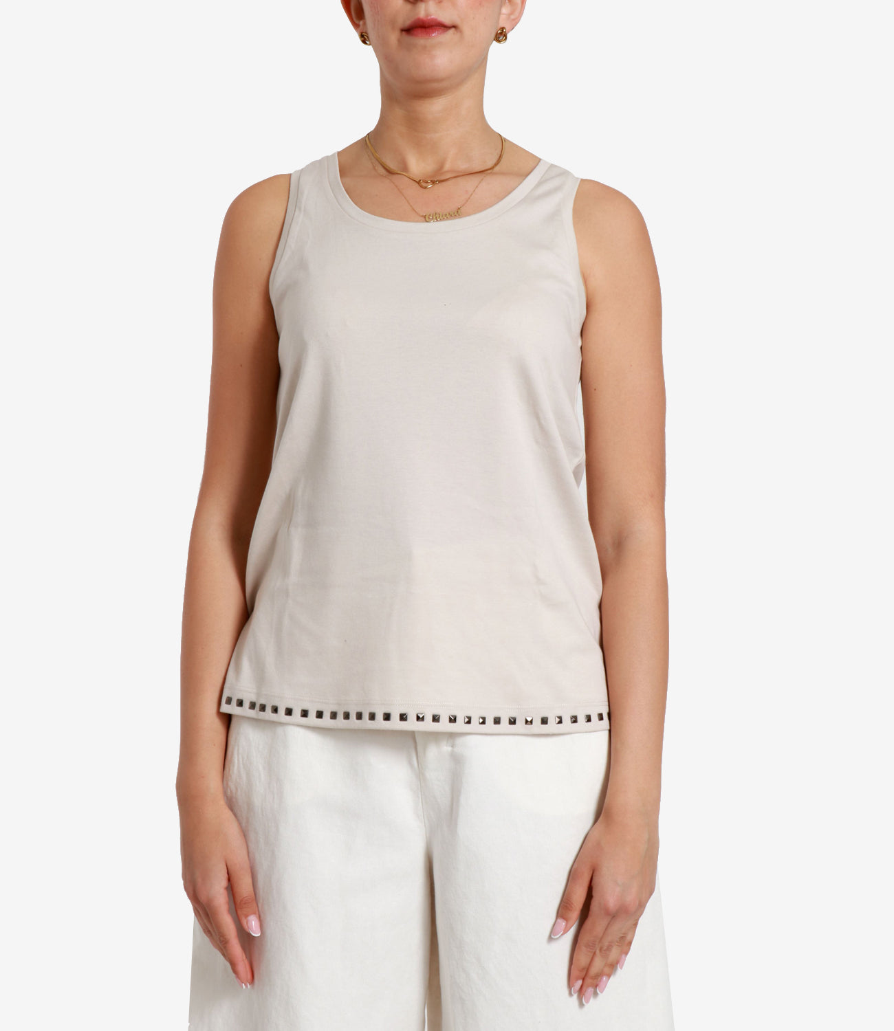 S Max Mara | Canotta Furetto Beige