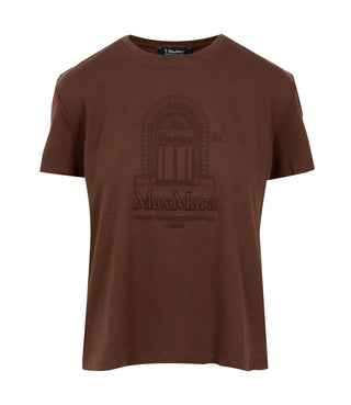 S Max Mara | T-Shirt Smmbella Marrone scuro