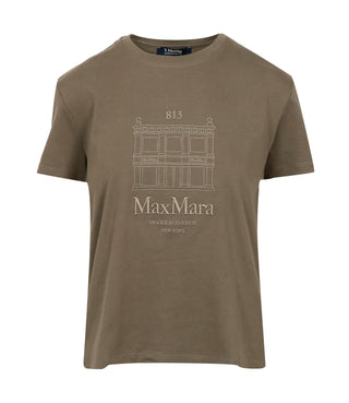 S Max Mara | T-Shirt Smmbella Verde kaki