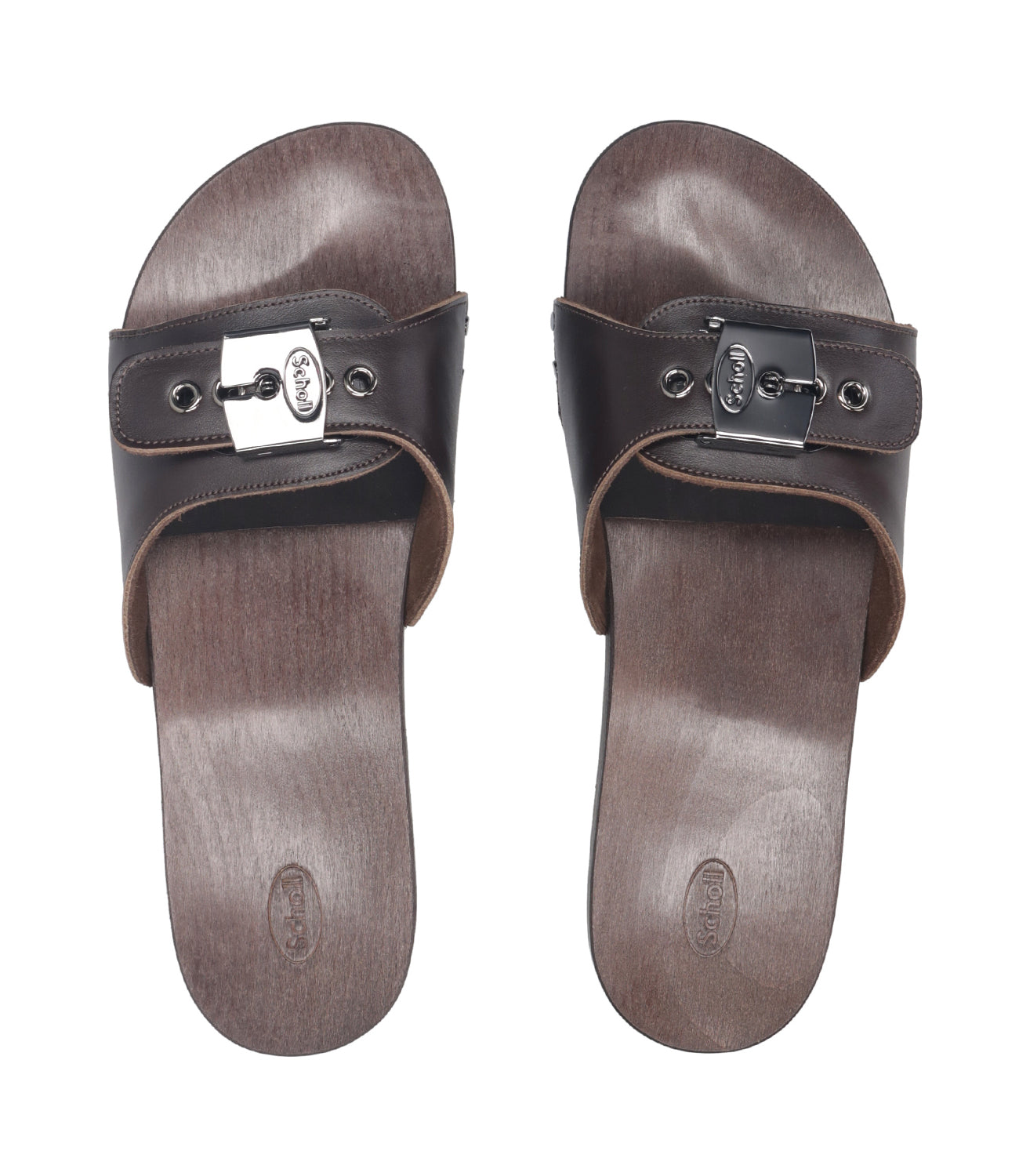Scholl | Ciabatta Pescura Flat Flex Leaful Cacao