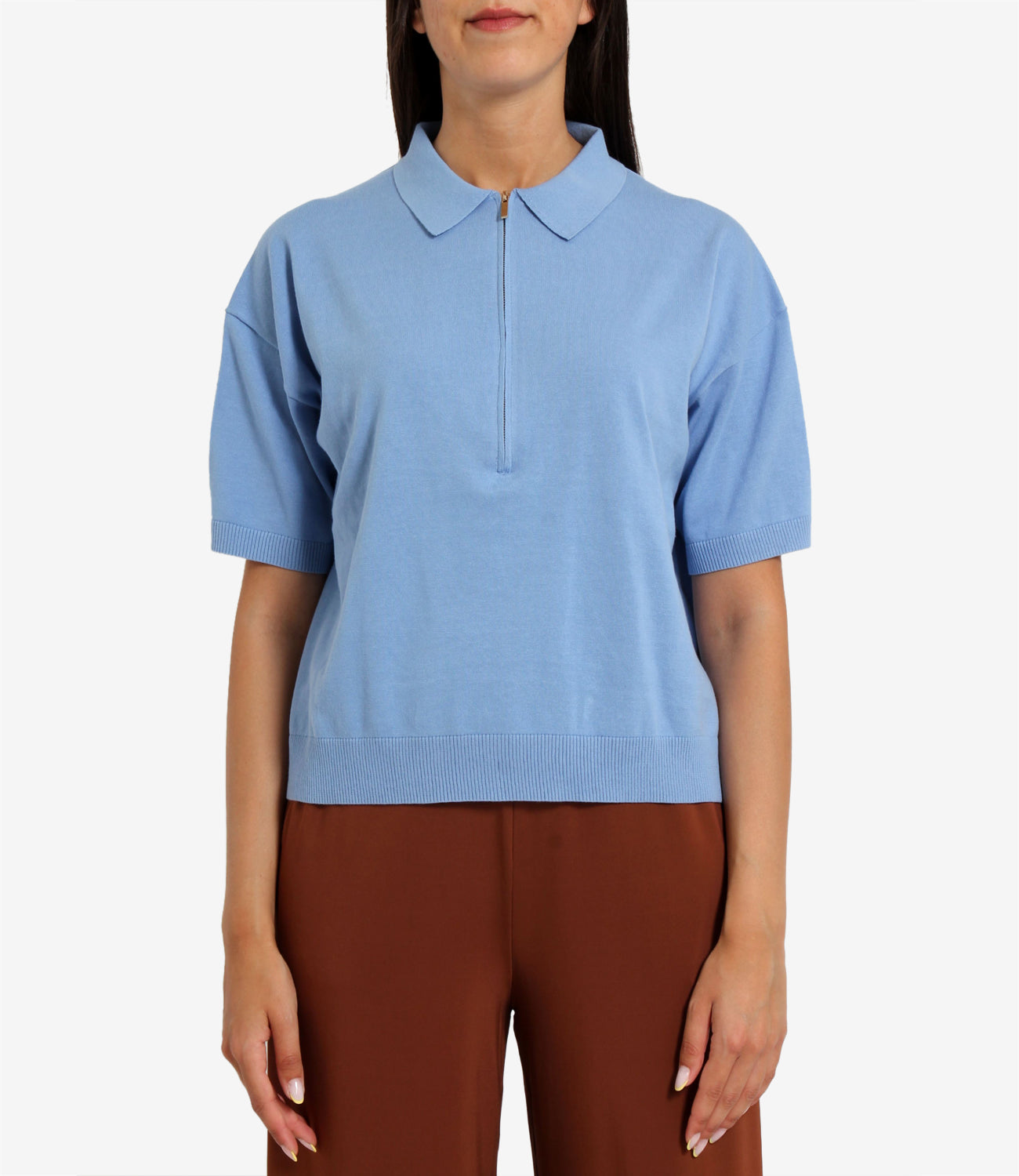Semicouture | Polo Ambre Azzurro