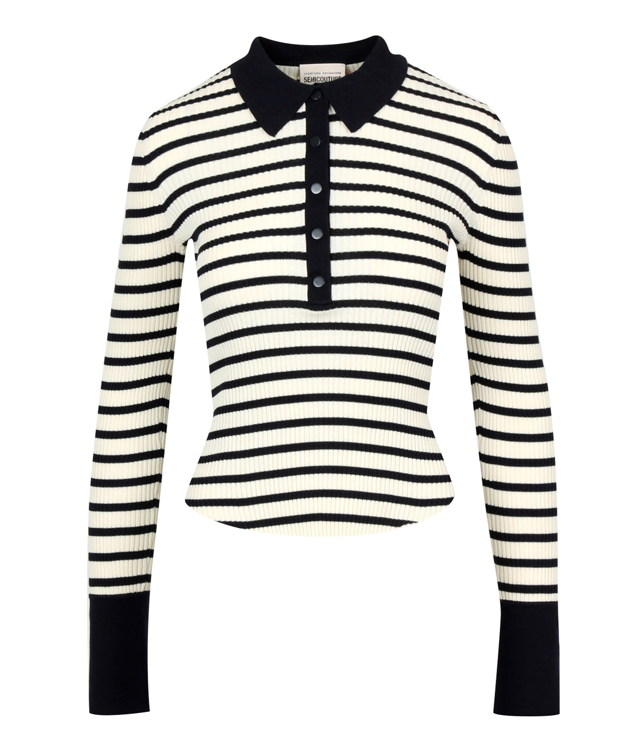 Semicouture | Polo Aida Panna Blu