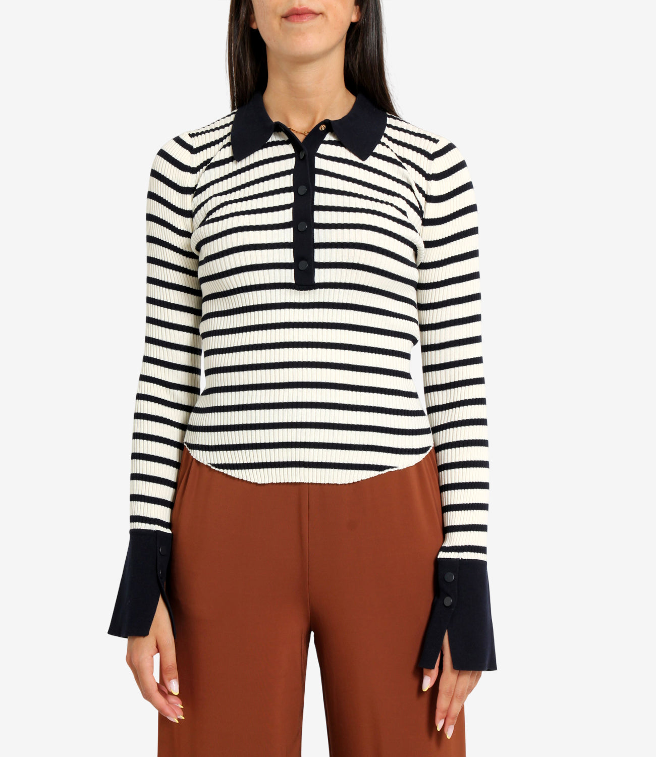 Semicouture | Polo Aida Panna Blu