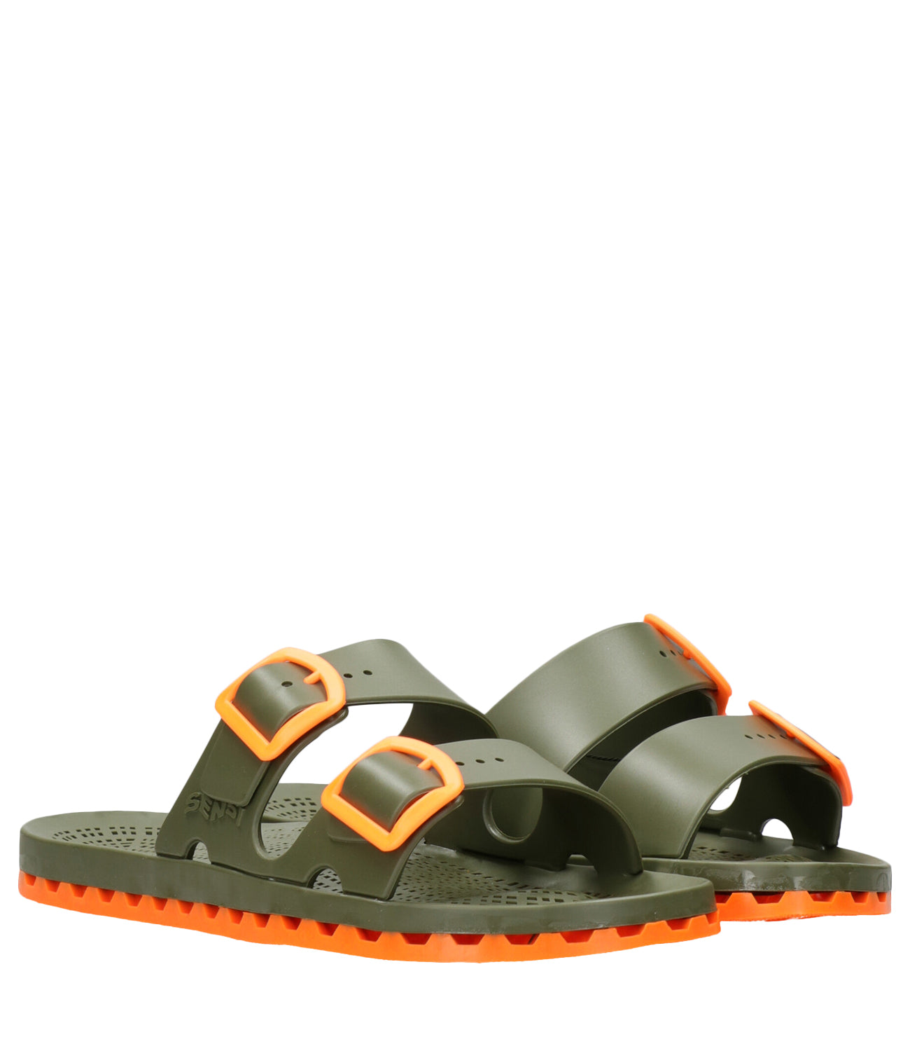 Sensi | Ciabatta La Jolla Jungle Verde militare Arancio