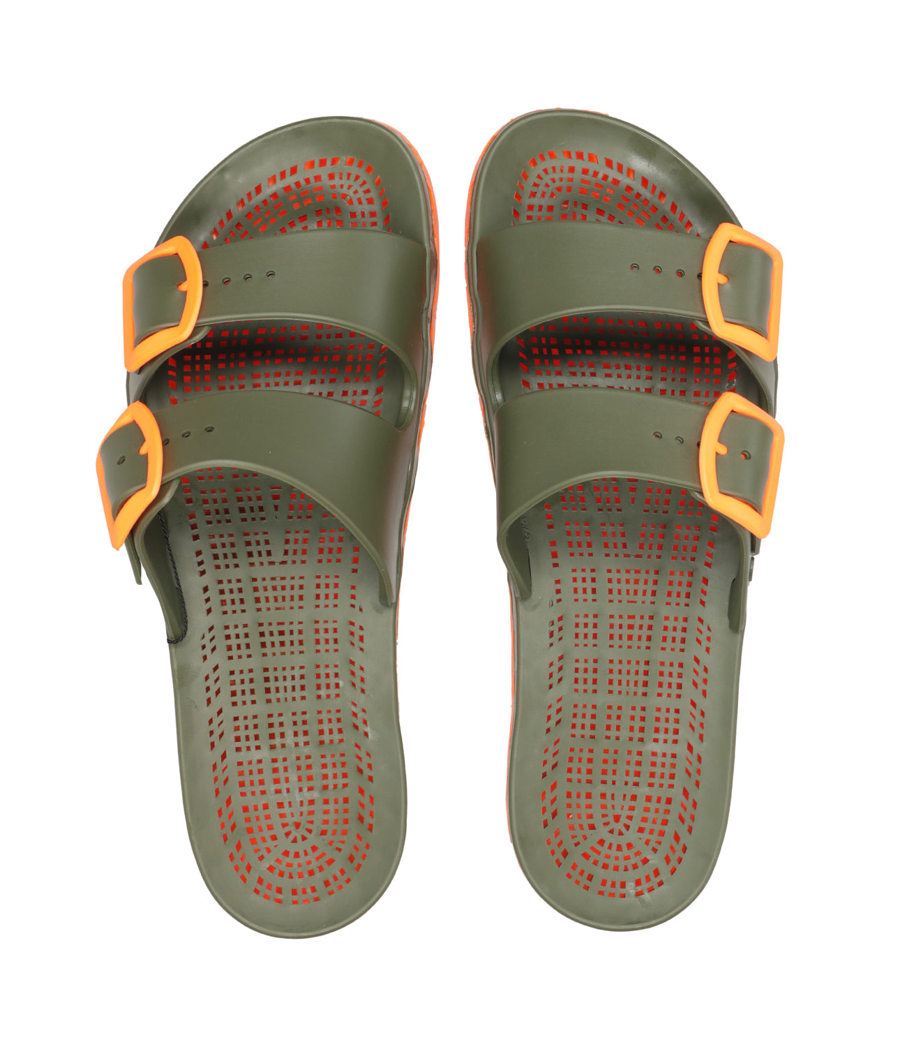 Sensi | Ciabatta La Jolla Jungle Verde militare Arancio