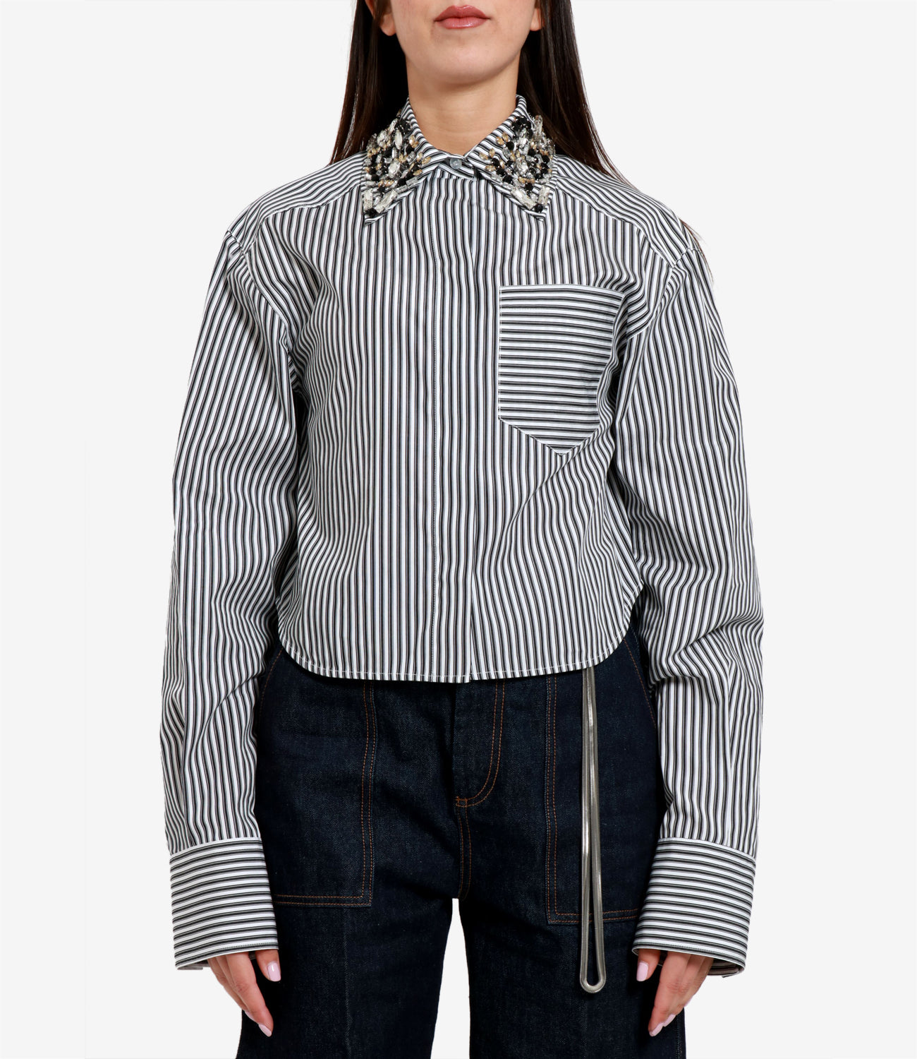 Sportmax | Camicia Spxquagga Nero e Bianco