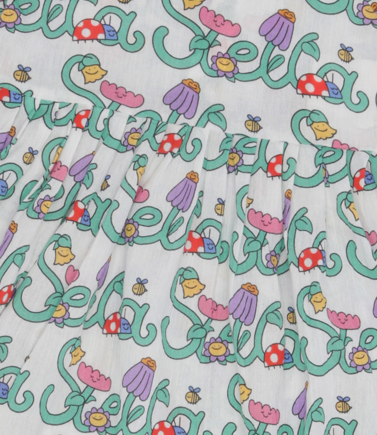 Stella McCartney Kids | Abito Avorio e Verde