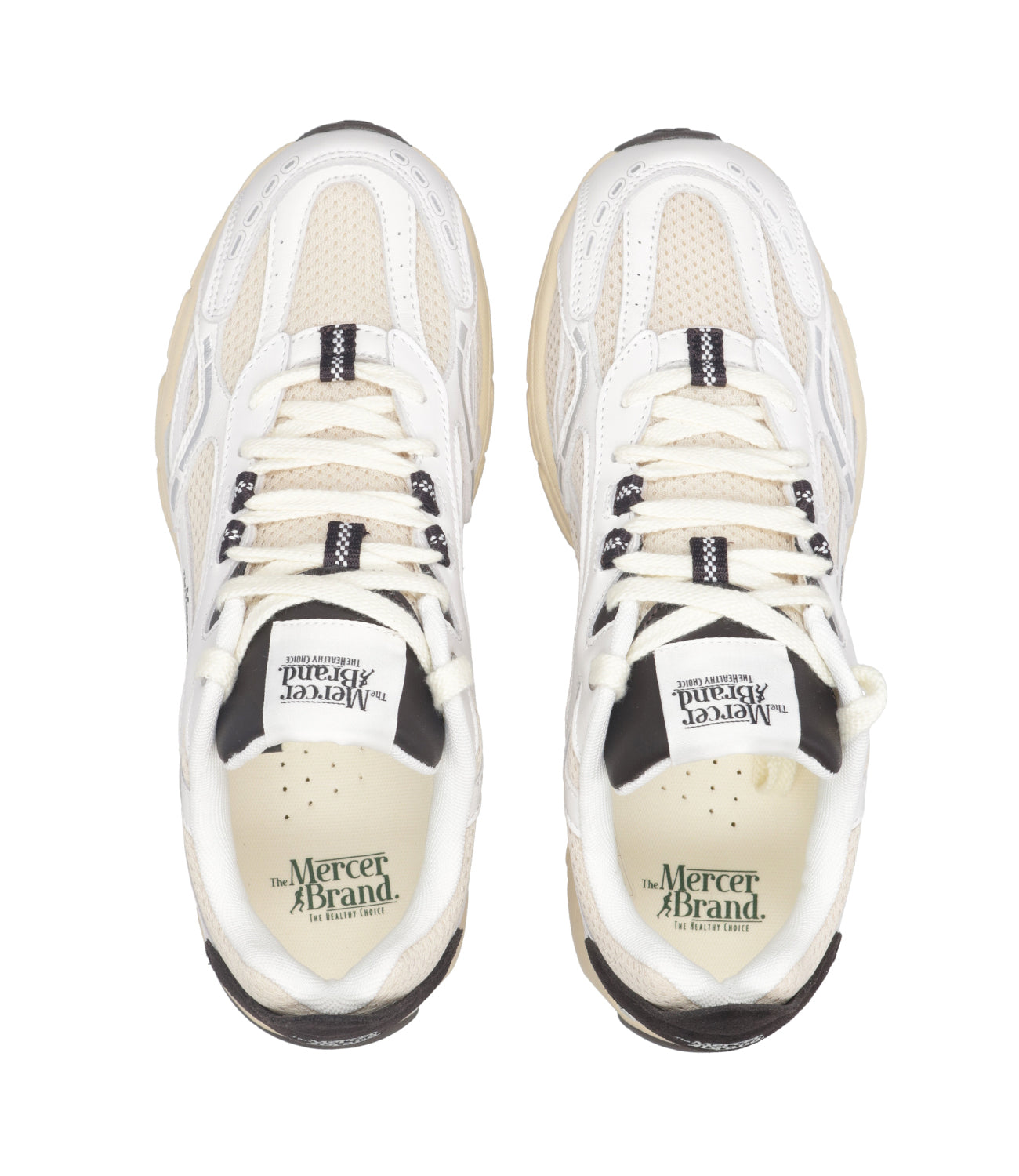 The Mercer Brand | Sneakers The Re Run Vintage Bianco Beige
