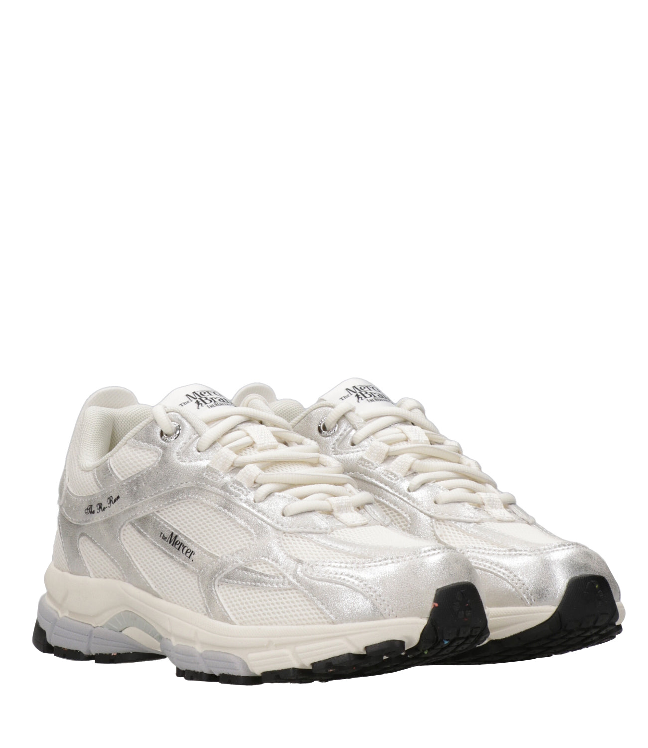 The Mercer Brand | Sneakers The Re Run Metallic Bianco Argento